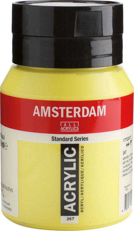 Amsterdam standard series acrylverf pot 500 ml azogeel citroen 267