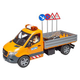 Bruder Mercedes-Benz Sprinter construction de route + figurine et accessoires