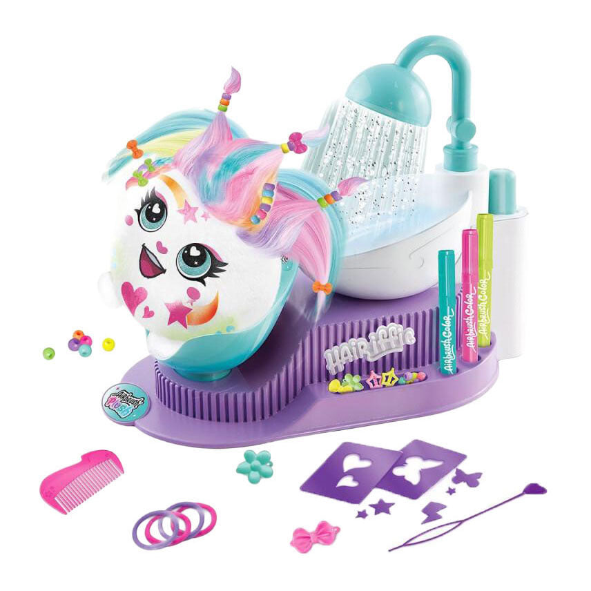 Salon de coiffure Airbrush Plush Hairiffic - Colorez votre peluche