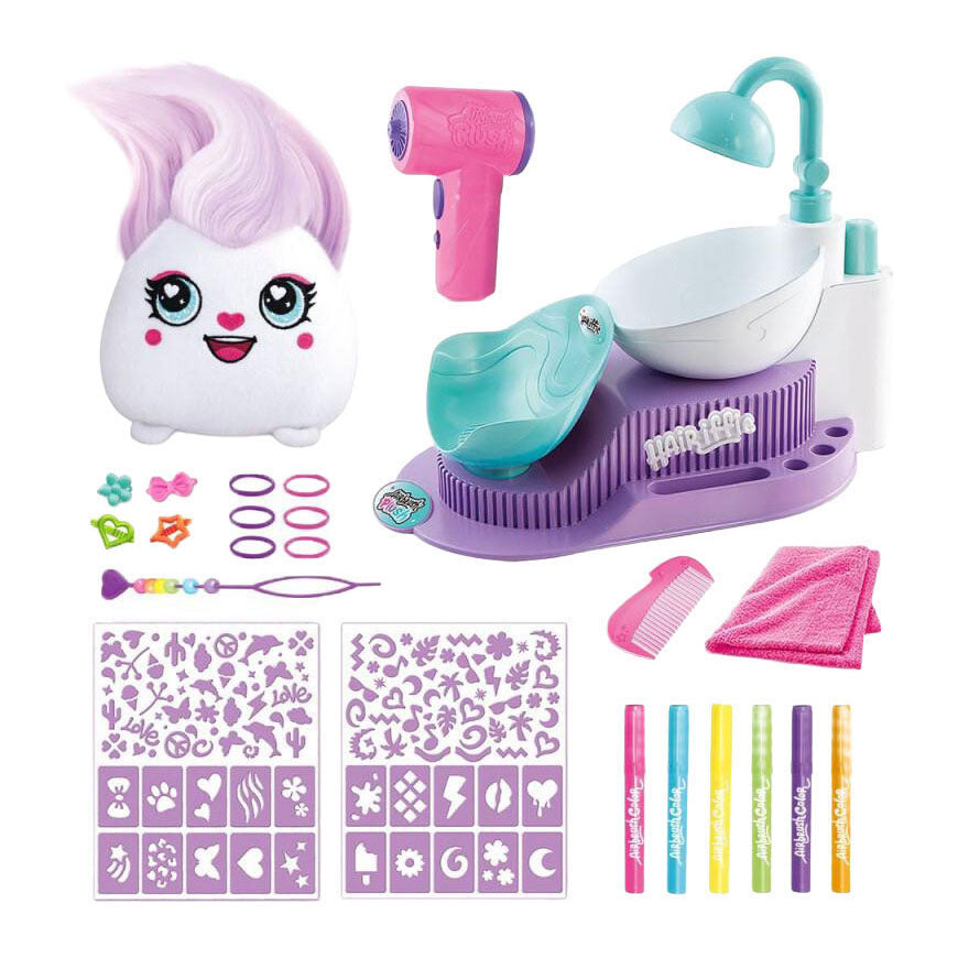 Salon de coiffure Airbrush Plush Hairiffic - Colorez votre peluche