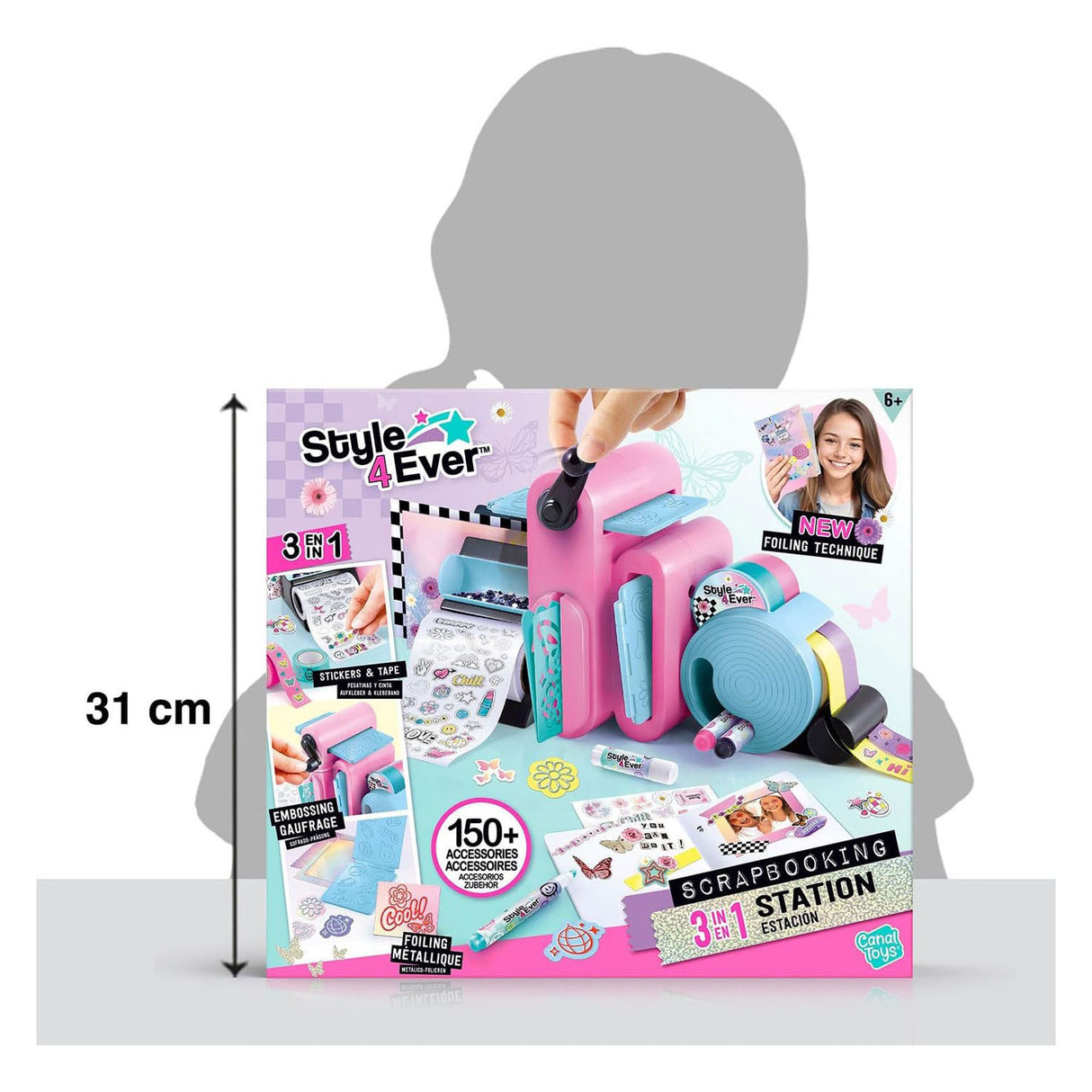 Ensemble de bricolage 3 en 1 pour scrapbooking Style 4 ever