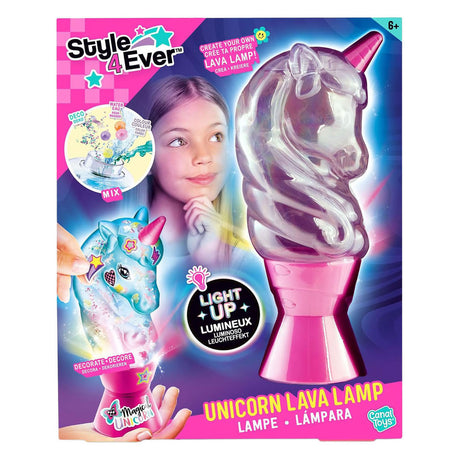 Lampe à lave licorne Style 4 ever
