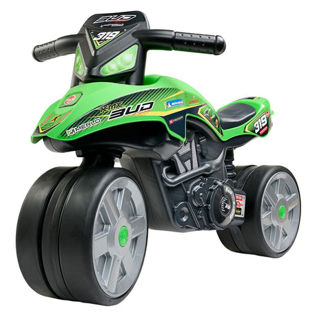 Moteur en marche Abi Falk Bud Racing avec pneus silencieux