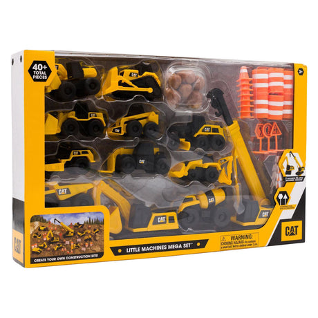 Cat petites machines méga ensemble de véhicules de construction - 40 pcs.