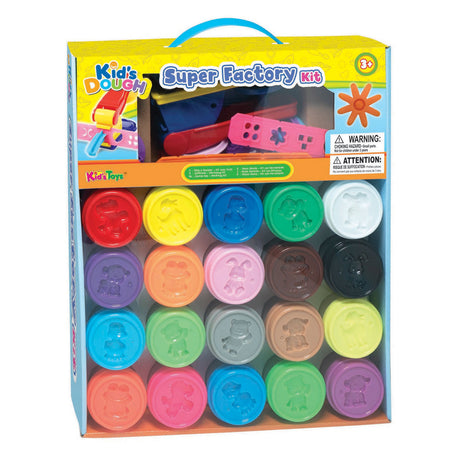 Ensemble d'argile Super Factory pour enfants - 20 pcs.