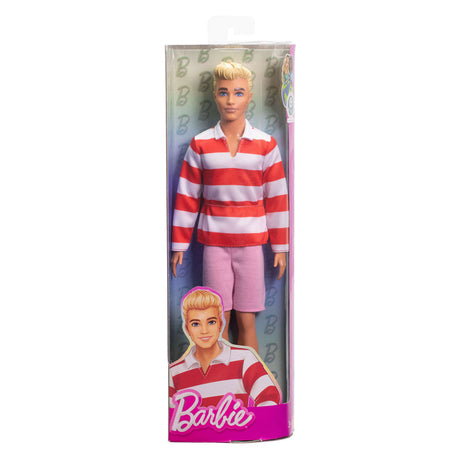 Barbie fashionista Ken à rayures rouges et blanches | 2 pièces