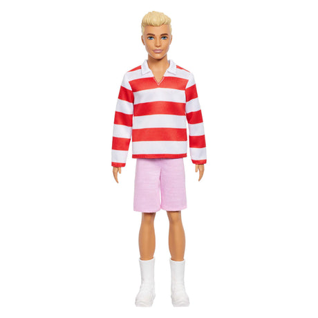 Barbie fashionista Ken à rayures rouges et blanches | 2 pièces