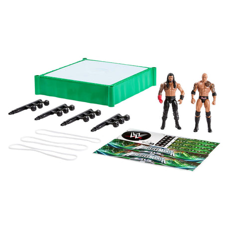 Anneau de combat Mattel WWE avec 2 figurines de jeu