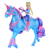 Train de l'académie de la Licorne et rivière lumineuse