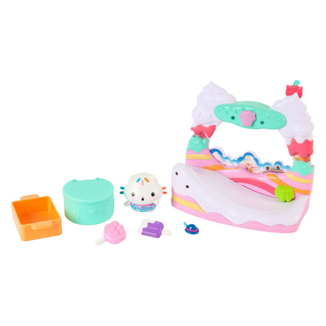 Maison de poupée de Gabby Maison de poupée de Gabby le film - le joli balcon de Cakey Cat avec accessoires pour figurines de jeu
