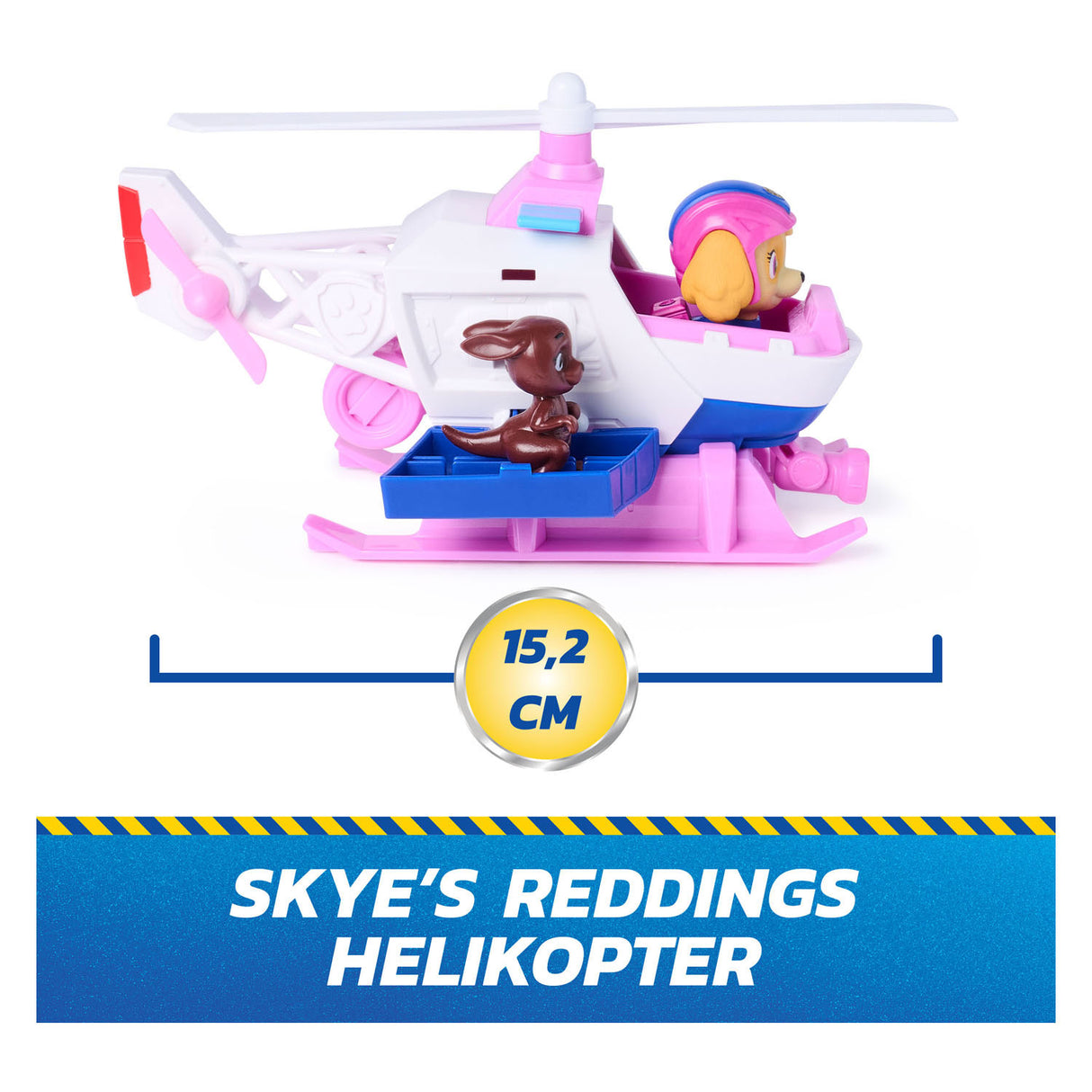 Paw Patrol - Recherche et Sauvetage - Hélicoptère Skye avec fonction de rétraction de 2 figurines - Véhicules jouets