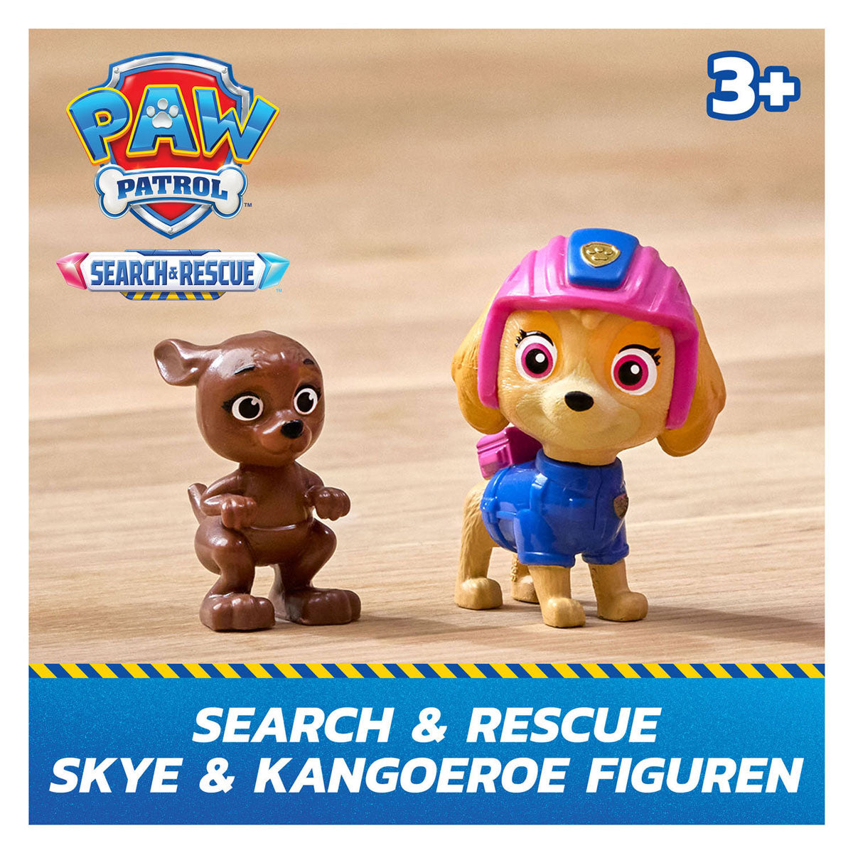Paw Patrol - Recherche et Sauvetage - Hélicoptère Skye avec fonction de rétraction de 2 figurines - Véhicules jouets