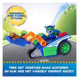 Paw Patrol - Recherche et Sauvetage - Véhicule de recyclage de Rocky avec fonction de retrait de 2 figurines - Véhicules jouets