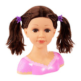 Design Bayer - tête à capuche Charlene super modèle - cheveux bruns