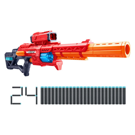 Xshot zuru x-shot excel gamme rouge x8 blaster avec 24 flèches