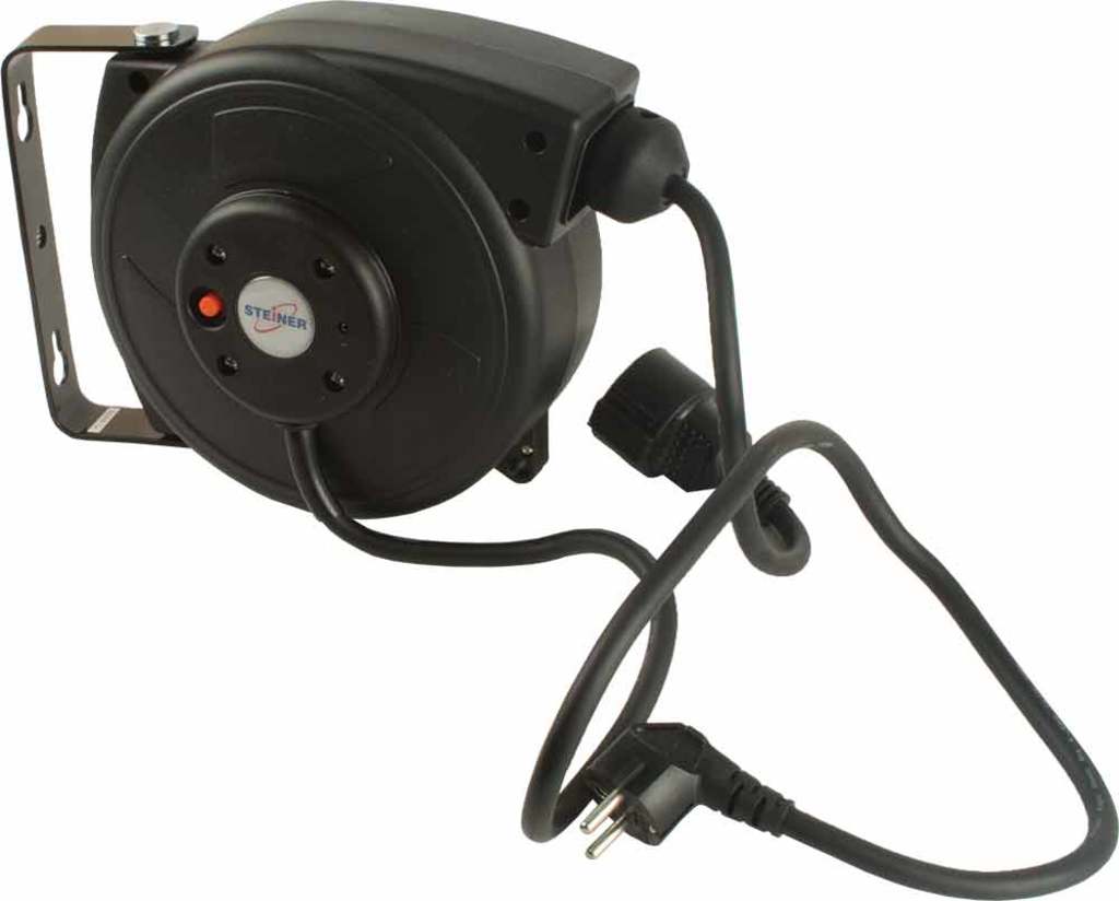 Steiner grs enrouleur électrique pvc 230v 3x1,5 15m