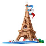 Bandai - nanoblock - tour eiffel deluxe - figurine en brique 2500 pièces - kit de construction à assembler modèle monuments paris - kit de construction jouets pour enfants 12 ans et + adolescents adultes - nbc057