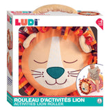Ludi - rouleau bébé - rouleau d'activité - jouet moteur - lion