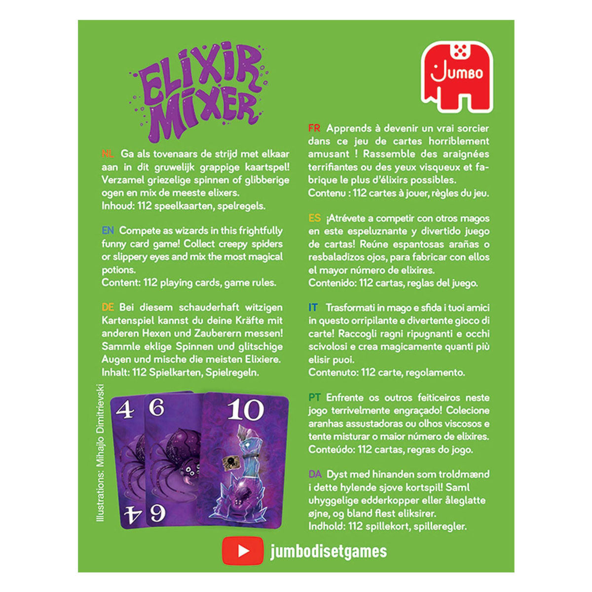 Jeu de cartes mélangeur d'élixir géant