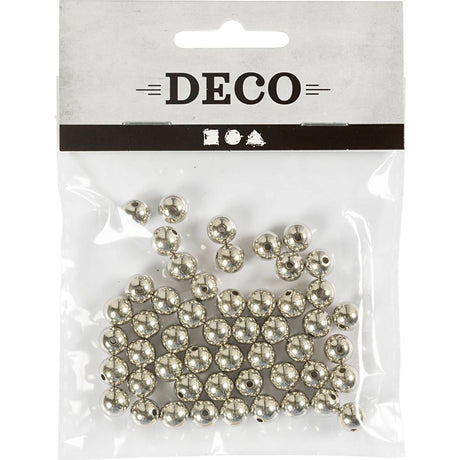 Creativ Company Beads Silver, 50st.