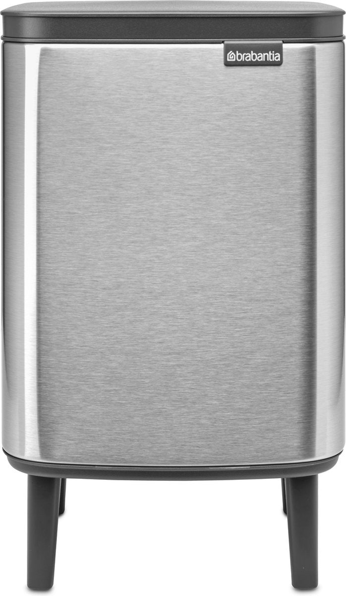 Poubelle Brabantia bo hi - 7 litres - salle de bain - acier mat résistant aux empreintes digitales