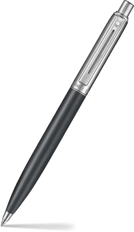 Sheaffer ballpoint pen - sentinel 331 - matte black and polished chrome with chrome polished finish - sf-e233151