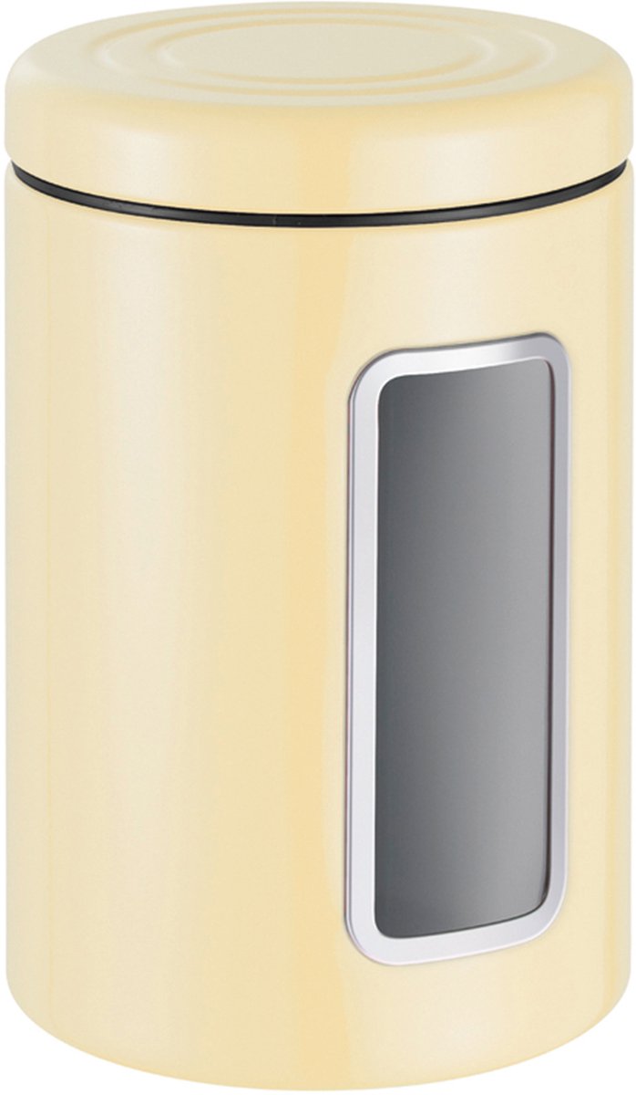 Conteneur de stockage Wesco classic line avec fenêtre | 2 litres | métal - amande | pot de stockage