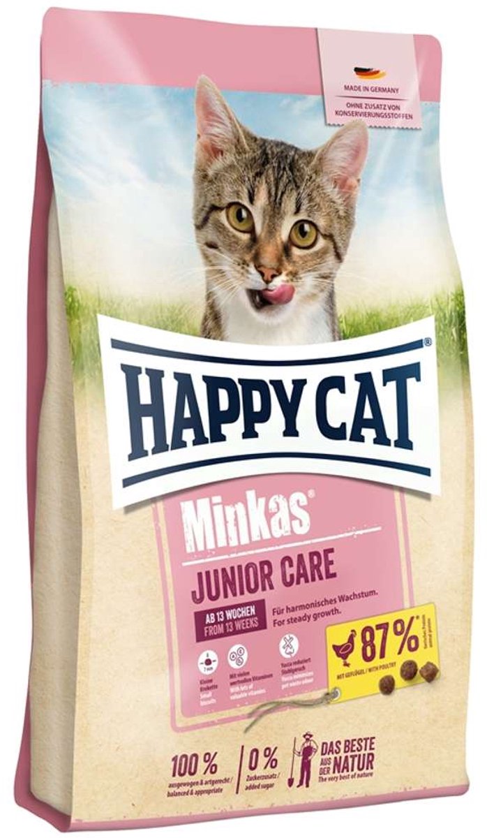 Happy cat minkas junior care volaille - 10 kg
