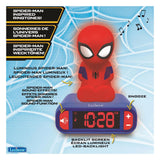 Réveil Lexibook avec veilleuse design 3d spiderman et effets sonores
