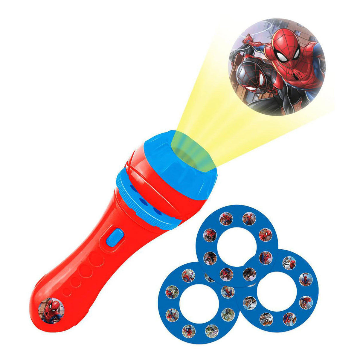 Lexibook projecteur à histoires et lampe torche spiderman