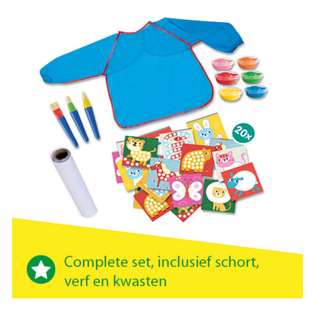 Ses creative - ma première création de peinture au doigt - méga kit de bricolage pour les enfants à partir de 1 an - comprenant de la peinture et des cartes de couleurs - parfait pour les petits artistes