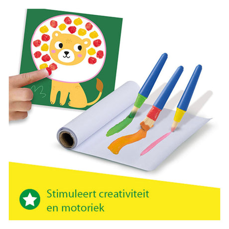 Ses creative - ma première création de peinture au doigt - méga kit de bricolage pour les enfants à partir de 1 an - comprenant de la peinture et des cartes de couleurs - parfait pour les petits artistes