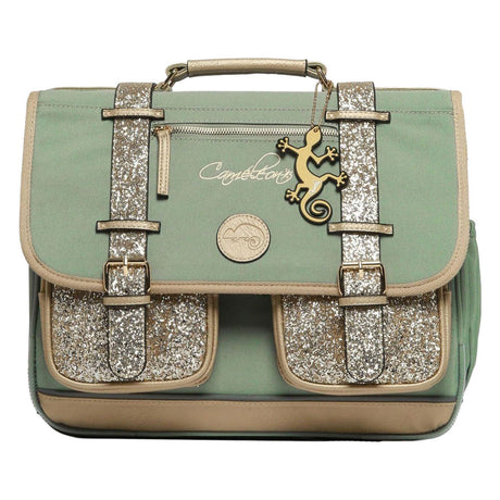 Caméléon schooltas glossy green - 38cm