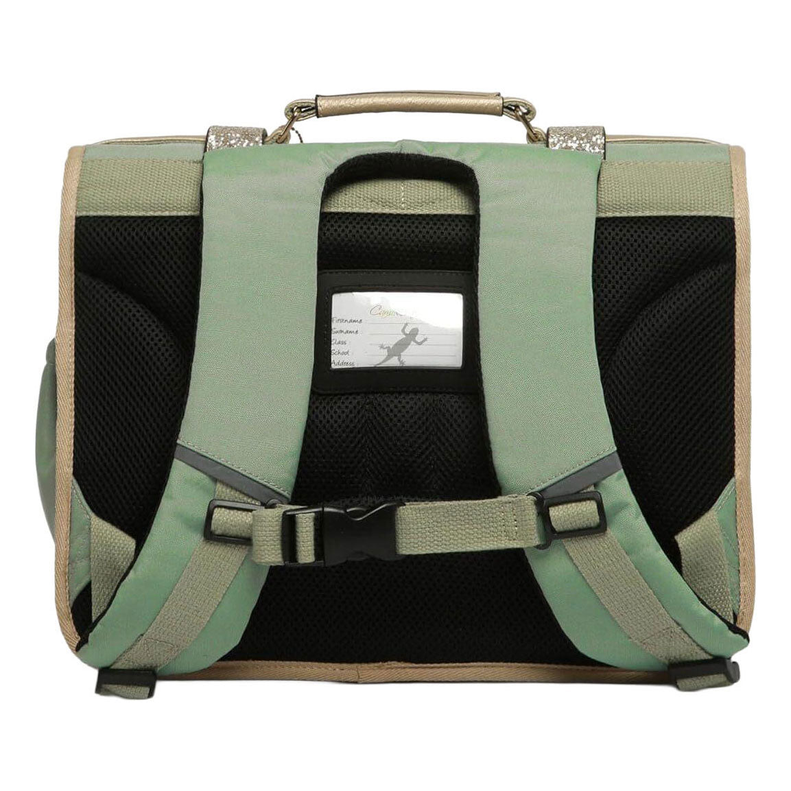 Caméléon schooltas glossy green - 38cm