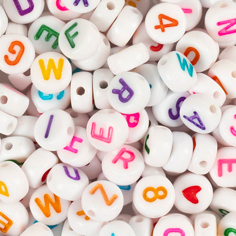 Perles et chiffres de lettres et chiffres de la société Creativ, 200 pièces.