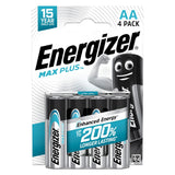 Energizer max plus piles alcalines AA 4 pièces.
