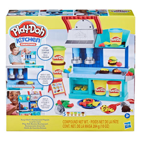 Play-doh Kitchen Creations Chefs Restaurant occupé - 5 pots en argile