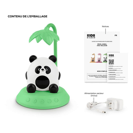 Bigben hibuddies hibuddies lampe de nuit réveil avec effets sonores pour enfants - tai le panda - entraîneur de sommeil