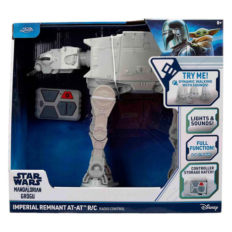 Jada - véhicule jouet - rc star wars à 33 cm - avec sons et mouvement de marche - télécommande
