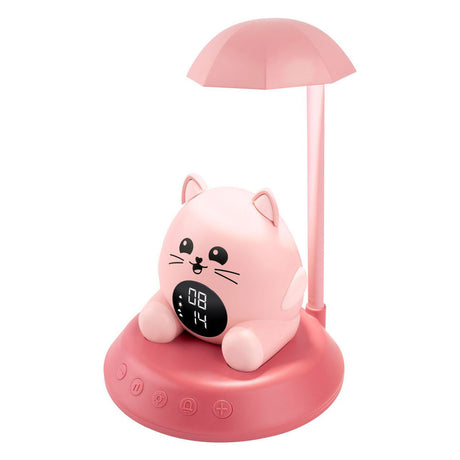 Bigben hibuddies hibuddies lampe de nuit réveil avec effets sonores pour enfants - soleil le chat - entraîneur de sommeil