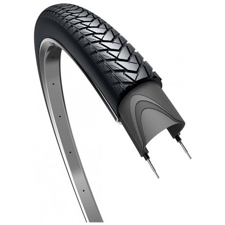 Edge Tire Traveler Basic 28 x 1,75 47-622 mm - noir avec réflexion