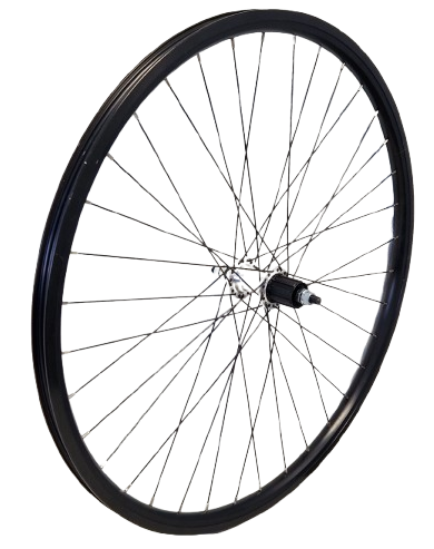 Kgs achterwiel 28 inch (622) zwart cassette 8-10 speed vaste as