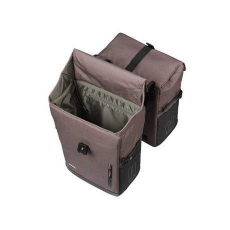 Sacoche de vélo double Basil move mik 30 litres 16 x 27 x 38 cm - marron
