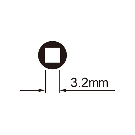 Icetoolz Spaak Keppy Key 12b3 pour 3,2 mm (carré) Nippel