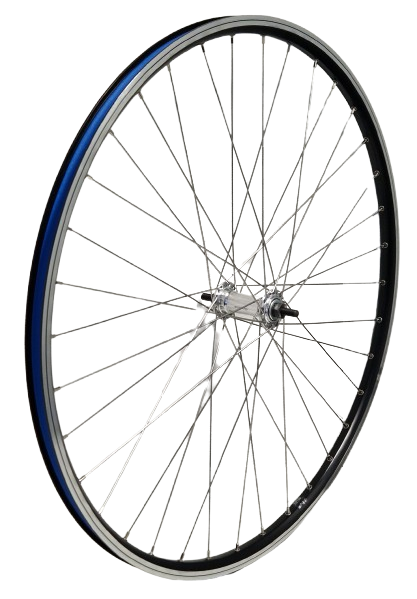 KGz KGz Front Wheel 28 cali (622) krawędzi czarny srebrny oś stały