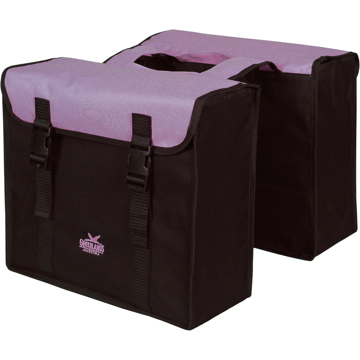 Podwójna torba Grenlandii, L Black Purple. Wymiary 38x34x13cm. Treść 35L