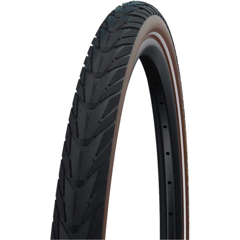 Pneu Deli flyde 37-622 28x1,40 700x35c noir-marron sa-234 réflexion de disjoncteur