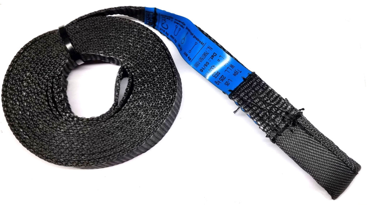 Jeu de sangles de levage Str ys 1x5 mètres 2x2,5 mètres pour palan standard incl. 2 rivets pop