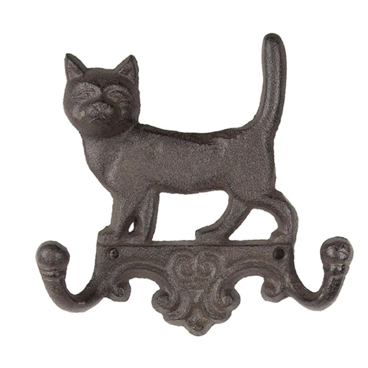 Clayre eef portemanteau mural chat 16x4x16cm