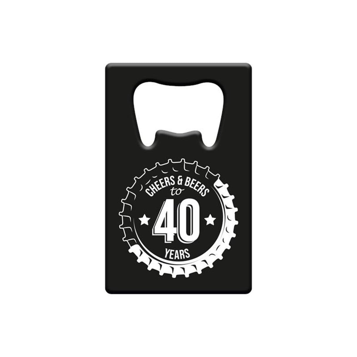 Ouvre-bouteille Paperdreams en métal - 40 ans